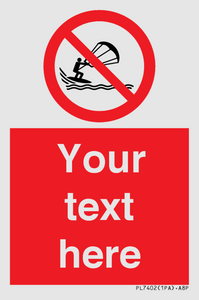 Custom No kite surfing